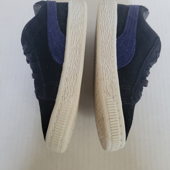 Puma Suede Classic Terry Sneaker, Black-Blue, US 10 - Picture 4 of 5